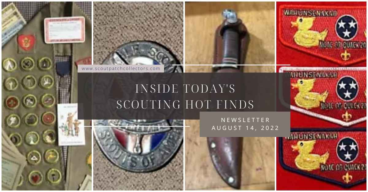 Sunday Scouting Hot Finds Newsletter August Scout Patch