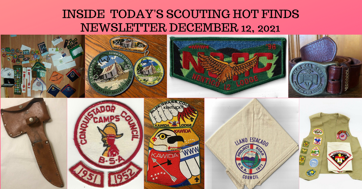 Scout Patch Collectors Sunday Scouting Hot Finds Newsletter