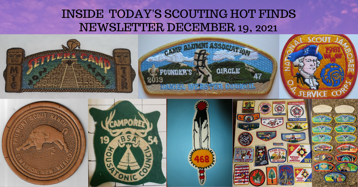 Scout Patch Collectors Sunday Scouting Hot Finds Newsletter