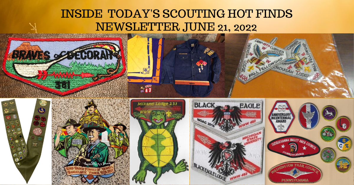 Scout Patch Collectors Tuesday Scouting Hot Finds Newsletter June