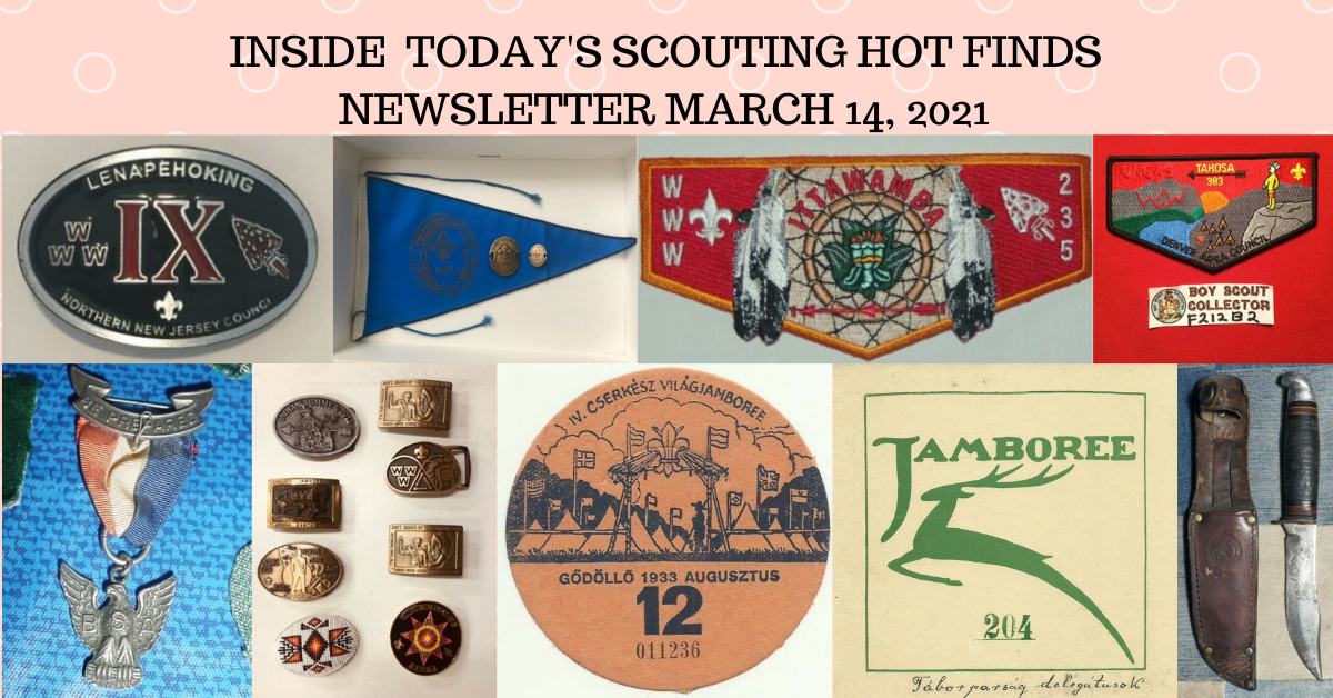Scout Patch Collectors Sunday Scouting Hot Finds Newsletter March