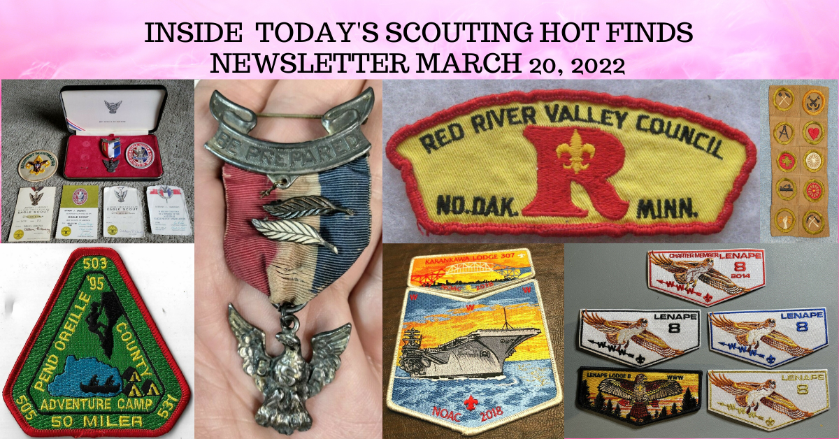 Scout Patch Collectors Sunday Scouting Hot Finds Newsletter March