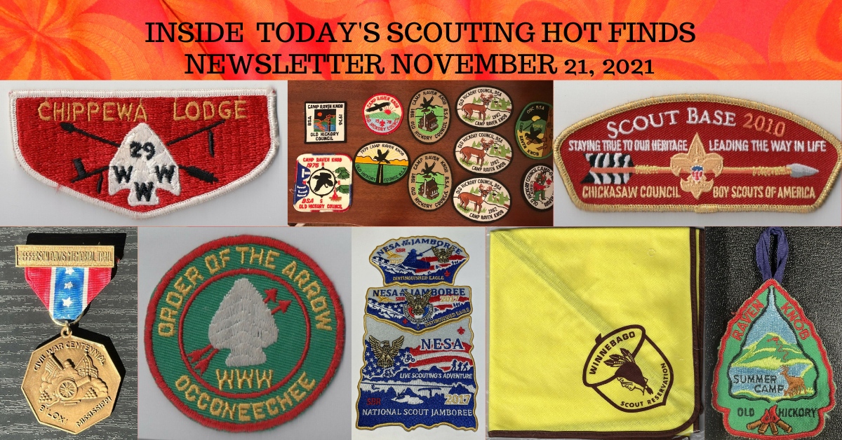 Scout Patch Collectors Sunday Scouting Hot Finds Newsletter