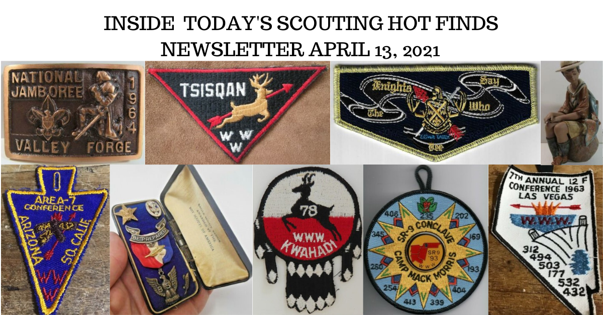 Scout Patch Collectors » » Tuesday Scouting Hot Finds Newsletter April